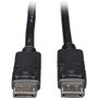 Tripp Lite DisplayPort Cable with Latches (M/M), 1-ft - 1 ft DisplayPort A/V Cable for Monitor, Audio Device, Home Theater System - 1 (Fleet Network)