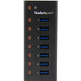 StarTech.com 7 Port USB 3.0 Hub - Desktop or Wall-mountable Metal Enclosure - USB - External - 7 USB Port(s) - 7 USB 3.0 Port(s) (ST7300U3M)