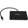 StarTechcom 4 Port Mini DisplayPort MST Hub - 4K 30Hz - Mini DP to DisplayPort Splitter for Multiple Monitors - mDP to DP - Use this MSTMDP124DP