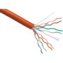 Axiom Cat.6 UTP Network Cable - 1000 ft Category 6 Network Cable for Network Device - Bare Wire - Bare Wire - Orange (Fleet Network)