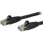 StarTech.com 150ft Black Cat6 Patch Cable with Snagless RJ45 Connectors - Long Ethernet Cable - 150 ft Cat 6 UTP Cable - 150 ft 6 for (Fleet Network)