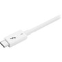 StarTech.com 40Gbps Thunderbolt 3 Cable - 1.6ft/0.5m - White - 5k 60Hz/4k 60Hz - Certified TB3 USB-C Charger Cord w/ 100W Power - 4x & (TBLT34MM50CW)