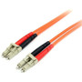 StarTechcom 5m Fiber Optic Cable - Multimode Duplex 625125 - LSZH - LCLC - OM1 - LC to LC Fiber Patch Cable - LC Male Network - LC FIBLCLC5