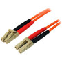 StarTech.com 15m Fiber Optic Cable - Multimode Duplex 50/125 - LSZH - LC/LC - OM2 - LC to LC Fiber Patch Cable - LC Male - LC Male - - (Fleet Network)