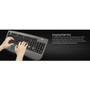 Adesso AKB-430UG Win-Touch Pro Desktop Keyboard with Glidepoint Touchpad - USB - 107 Keys - Graphite (AKB-430UG)