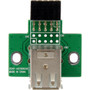 StarTech.com 2 Port USB Motherboard Header Adapter - USB A to USB 10 Pin Header F/F - 1 x IDC Female - 2 x Type A Female USB (USBMBADAPT2)