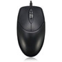 Adesso HC-3003PS - 3 Button Desktop Optical Scroll Mouse PS2 - Optical - Cable - Black - PS2 - 1000 dpi - Scroll Wheel - 3 HC-3003PS