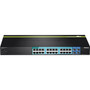 TRENDnet 28-Port Gigabit Web Smart PoE Switch - 24 Ports - Manageable - 2 Layer Supported - Twisted Pair - 1U High - Rack-mountable - TPE-2840WS