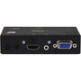 StarTechcom 2x1 VGA  HDMI to HDMI Switch  Selector Box - 1080p Multi Video Input Automatic Switcher - 2 Computers In 1 Monitor Out VS221VGA2HD