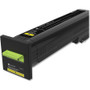Lexmark Unison Original Toner Cartridge - Laser - High Yield - 22000 Pages - Yellow - 1 Each (Fleet Network)