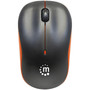 Manhattan Success Wireless Optical Mouse - Optical - Wireless - Radio Frequency - Orange Black - USB - 1000 dpi - Scroll Wheel - 3 179409