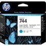 HP 744 Printhead - Photo Black Cyan - Inkjet - 1 Pack F9J86A