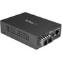 StarTech.com Singlemode (SM) SC Fiber Media Converter for 10/100/1000 Network - 10km - Gigabit Ethernet - 1310nm - w/ Auto Negotiation (Fleet Network)