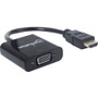 Manhattan HDMI to VGA Converter - 8.7" HDMI/USB/VGA Video/Data Transfer Cable for Audio/Video Device, Notebook, Monitor, Projector - 1 (Fleet Network)