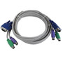 6ft KVM Cable, PS2 Male to Male Mouse/Keyboard, VGA Male to Male (FN-KVM-105-06)