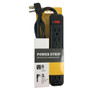 6 Outlet Power Strip - 3ft Cord, Down Angle Plug - Black (FN-PB-015-BK)