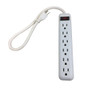 6 Outlet Power Strip (1.5ft cord, down angle plug) - White (FN-PB-009-WH)