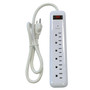 6 outlet Surge Protector  - 750J 3ft Cord - White FN-PB-161-WH