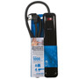 6 outlet Surge Protector - 1000J 4ft Cord Down Angle Plug - Black FN-PB-164-BK