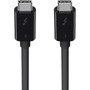 Belkin Thunderbolt 3 Cable USB-C to USB-C 100W 16ft05m - Thunderbolt 3 for Video Device Hard Drive MacBook Pro iMac - 5 - F2CD084BT05MBK