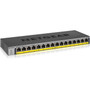 Netgear 16-Port 76W PoEPoE Gigabit Ethernet Unmanaged Switch - 16 Ports - 2 Layer Supported - Twisted Pair - Wall Mountable Desktop GS116LP-100NAS