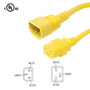 3ft IEC C14 to IEC C19 Power Cable 14AWG SJT (250V 15A) - Yellow (FN-PW-120-03YL)