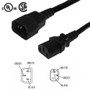 1ft IEC C13 to IEC C14 Power Cable - 14AWG SJT (FN-PW-100C-01)