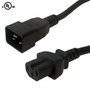 4ft IEC C20 to IEC C15 Power Cable - 14AWG SJT FN-PW-102C-04