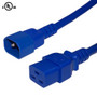 4ft IEC C14 to IEC C19 Power Cable - 14AWG SJT - Blue (FN-PW-120-04BL)