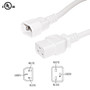 10ft IEC C14 to IEC C19 Power Cable - 14AWG SJT - White (FN-PW-120-10WH)