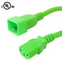 4ft IEC C13 to IEC C20 Power Cable 14AWG SJT (250V 15A) - Green (FN-PW-124-04GN)