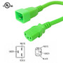 4ft IEC C13 to IEC C20 Power Cable 14AWG SJT (250V 15A) - Green (FN-PW-124-04GN)