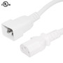 8ft IEC C13 to IEC C20 Power Cable 14AWG SJT (250V 15A) - White (FN-PW-124-08WH)