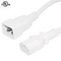 12ft IEC C13 to IEC C20 Power Cable - 14AWG SJT - White (FN-PW-124-12WH)