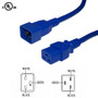 12ft IEC C19 to IEC C20 Power Cable - 12AWG SJT - Blue (FN-PW-125-12BL)