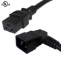 4ft IEC C19 to IEC C20 Left Angle Power Cable - 12AWG SJT FN-PW-125L0-04