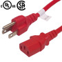 3ft NEMA 5-15P to IEC C13 Power Cable - 14AWG SJT - Shielded (FN-PW-105C-03SH)