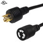 10ft L5-15P to L5-15R Power Cable 14AWG SJT (125V 15A) (FN-PW-1275-10)