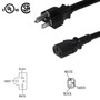 3ft NEMA 5-20P to IEC C13 Power Cable - 14AWG SJT FN-PW-130-03