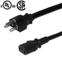3ft NEMA 5-20P to IEC C13 Power Cable - 14AWG SJT FN-PW-130-03