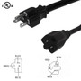 3ft 5-20P to 5-20R Power Cable, 12AWG SJT (125V 20A) (FN-PW-1315-03)