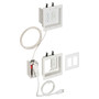 Recessed Double Gang Power plus Low-Voltage Bridge Kit (FN-WP-BOX2-EL)