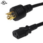 10ft NEMA L5-15P to IEC C13 Power Cable - 14AWG SJT (FN-PW-126-10)