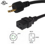 3ft NEMA L5-20P to IEC C19 Power Cable - 12AWG SJT FN-PW-134-03