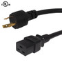 3ft NEMA L5-20P to IEC C19 Power Cable - 12AWG SJT (FN-PW-134-03)