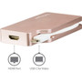 StarTechcom USB-C Multiport Video Adapter - 4-in-1 USB-C to DVI  HDMI  VGA  mDP Video Adapter - Rose Gold - 4K 30 Hz - - 4-in-1 C CDPVDHDMDPRG