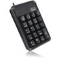 Adesso AKB-600HB 19-Key Mechanical Keypad with 3-Port USB Hub - Cable Connectivity - USB Interface - 19 Key - Compatible with Notebook AKB-600HB