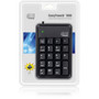 Adesso AKB-600HB 19-Key Mechanical Keypad with 3-Port USB Hub - Cable Connectivity - USB Interface - 19 Key - Compatible with Notebook AKB-600HB