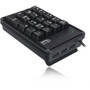 Adesso AKB-600HB 19-Key Mechanical Keypad with 3-Port USB Hub - Cable Connectivity - USB Interface - 19 Key - Compatible with Notebook (AKB-600HB)