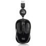 Adesso iMouse S8B - USB Illuminated Retractable Mini Mouse - Optical - Cable - Black - USB 2.0 - 1600 dpi - Scroll Wheel - 3 Button(s) (Fleet Network)